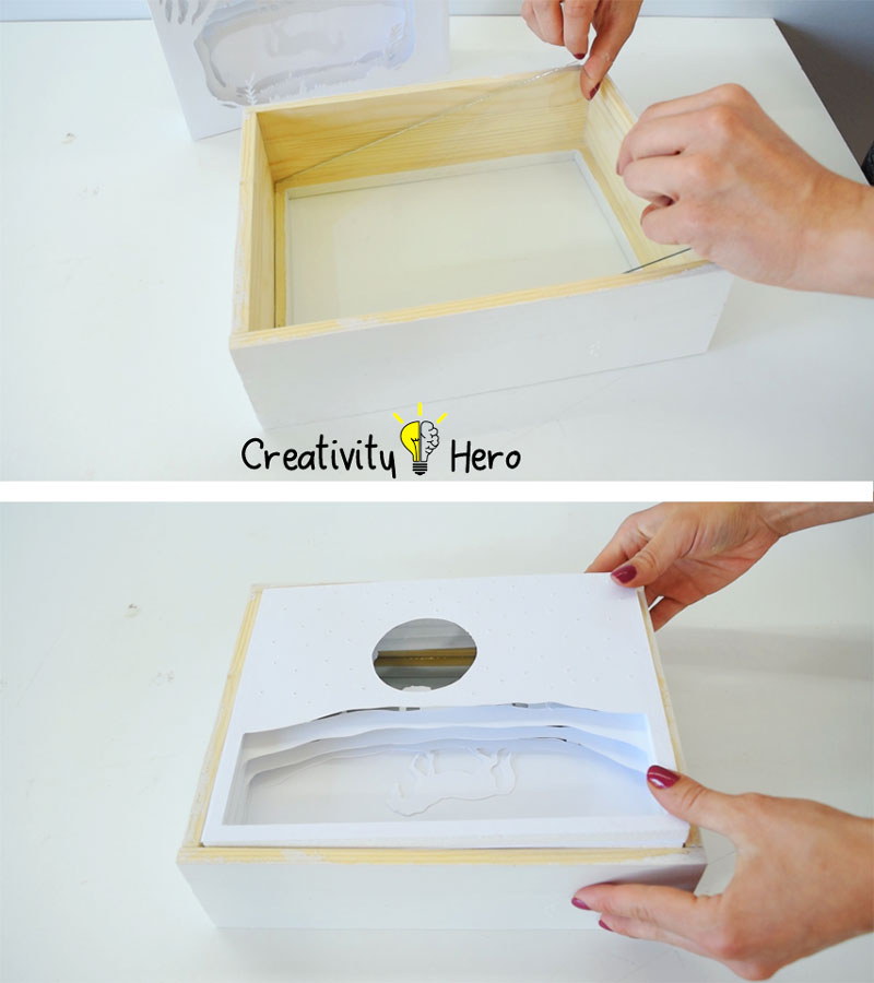 How To Create A 3D Paper Cut Light Box DIY Project 16